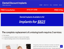 Tablet Screenshot of dentaldiscountimplants.com